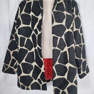 Stylish Black and Cream Women's Jacket